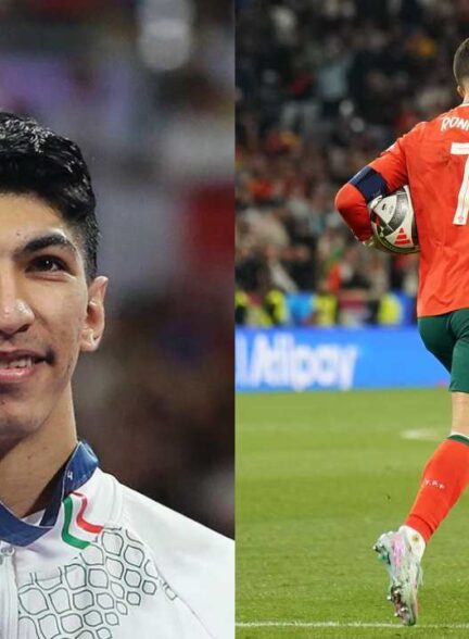 تبریک آرین سلیمی، قهرمان المپیک، به کریستیانو رونالدو و تیم ملی پرتغال