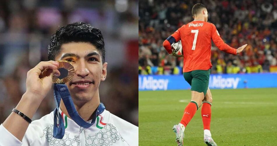 تبریک آرین سلیمی، قهرمان المپیک، به کریستیانو رونالدو و تیم ملی پرتغال